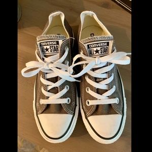 NEVER BEEN WORN! Dark Grey Converse - Women's 5.5